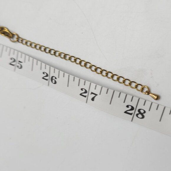 Vintage Gold Tone Leaf Statement Necklace Cascading Layered Design - Picture 7 of 7